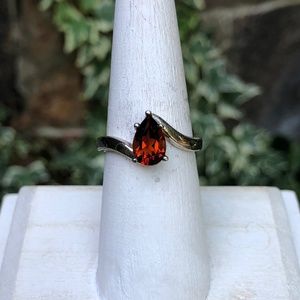 Madeira Citrine and Silver Ring